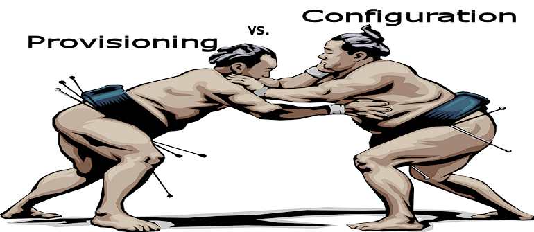Provisioning versus Configuration Example
