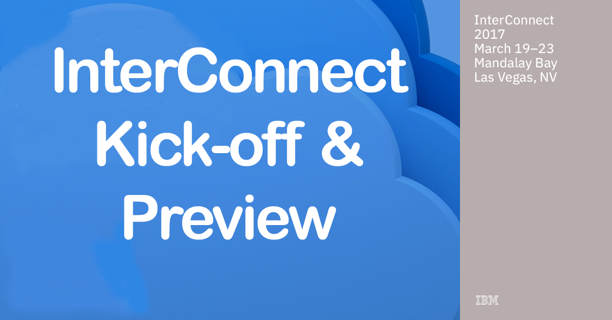 IBM InterConnect - CrowdChat, Preview and Panel Discussion